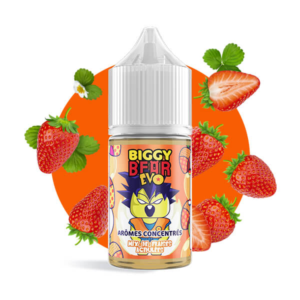 elfbar nachfüll pod läuft aus Arôme Concentré Mix de Fraises Acidulées Biggy Bear - 30ml