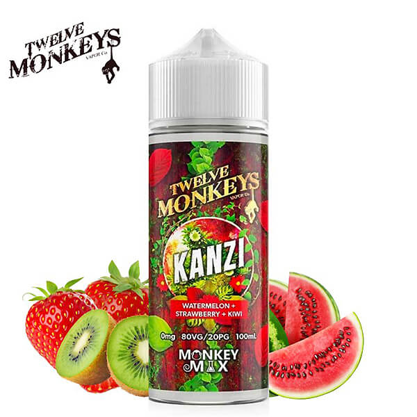 E-Liquide Kanzi Monkey Mix Twelve Monkeys - 100ml - Votre spcialiste e-cigarettes,  e-liquides en Suisse