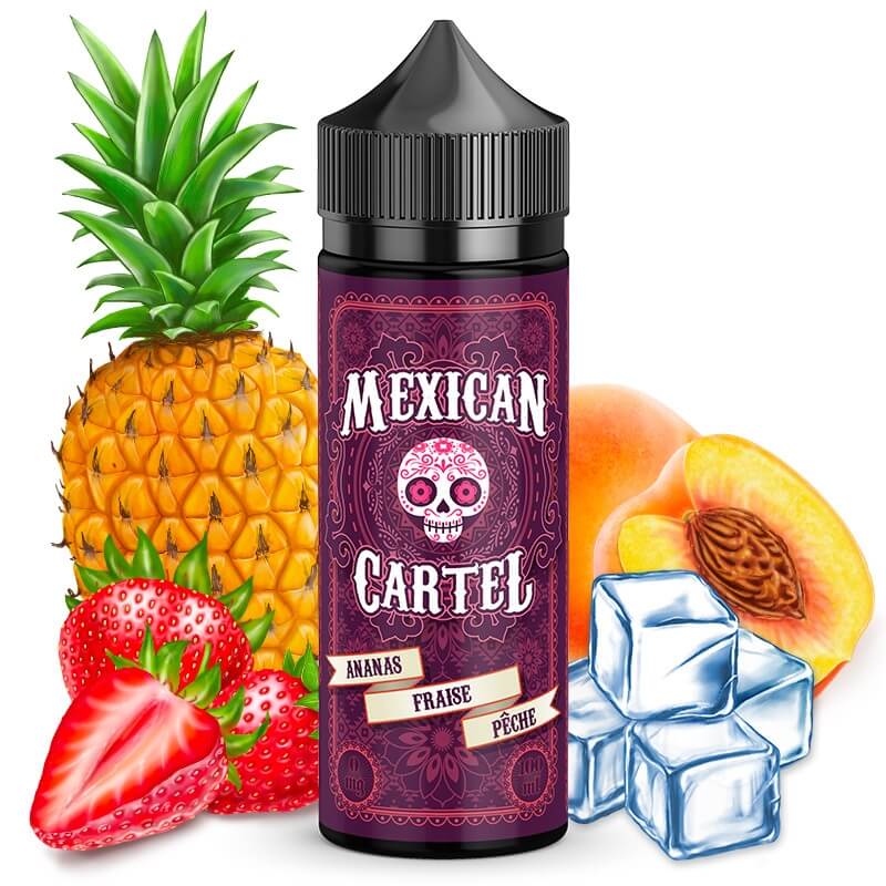 e liquide mexican cartel E-liquide Ananas Fraise Pêche Mexican Cartel 50ml main image 0