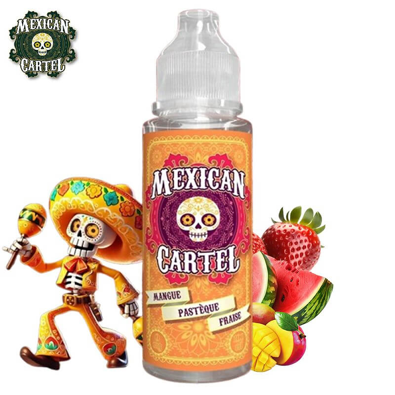 E-Liquide Mangue Pastque Fraise Mexican Cartel - 100ml - Votre spcialiste  e-cigarettes, e-liquides en Suisse