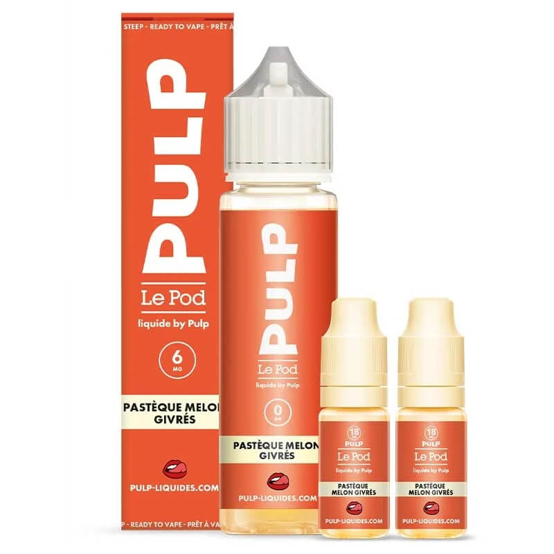 E-liquide Pastque Melon Givrs Le Pod Liquide Pulp - 60ml - Boosters Inclus - Votre spcialiste e-cigarettes, e-liquides en Suisse E-liquide Pastque Melon Givrs Le Pod Liquide Pulp - 60ml - Boosters Inclus - Votre spcialiste e-cigarettes, e-liquides en Suisse