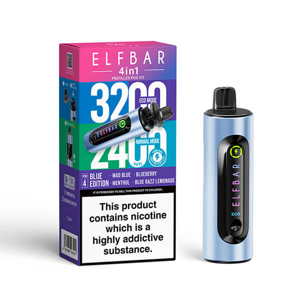 Puff 4 in 1 Blue Edition Elfbar - 3200 Puffs - Votre spcialiste e- cigarettes, e-liquides en Suisse Puff 4 in 1 Blue Edition Elfbar - 3200 Puffs - Votre spcialiste e- cigarettes, e-liquides en Suisse