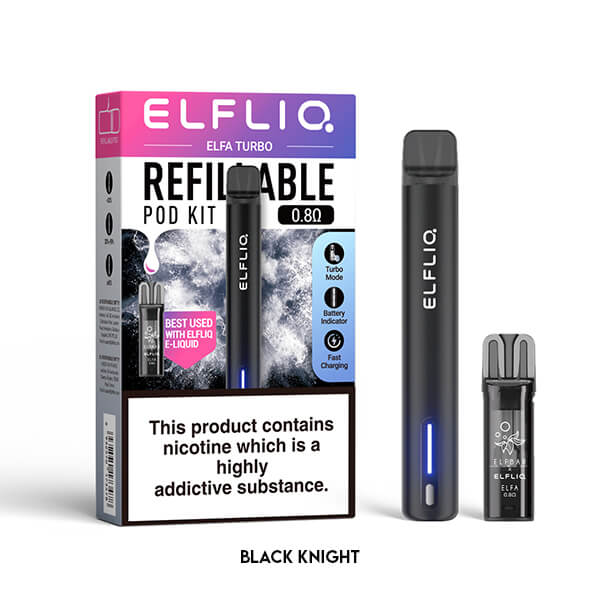 Turbo E Zigarette Elfa Turbo von Elfbar – Nachfüllbare E-Zigarette mit 2 ml  Tank., 12,95 €