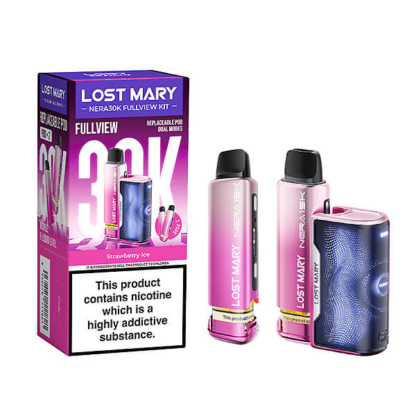 Puff Nera 30K Strawberry Ice Lost Mary - 30000 Puffs - Votre spcialiste  e-cigarettes, e-liquides en Suisse