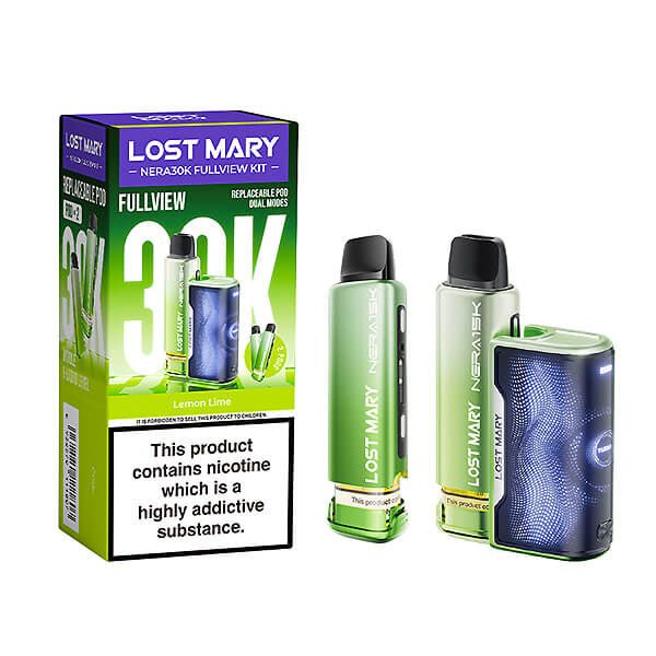Puff Nera 30K Lemon Lime Lost Mary - 30000 Puffs - Votre spcialiste  e-cigarettes, e-liquides en Suisse
