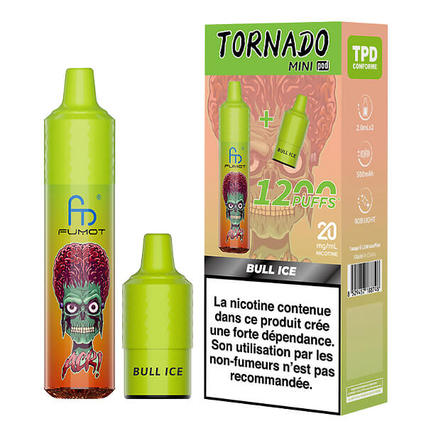 puff tornado sans nicotine Pod Skylin Gobar 10ml sans nicotine rechargeable – TornaPuff main image 1