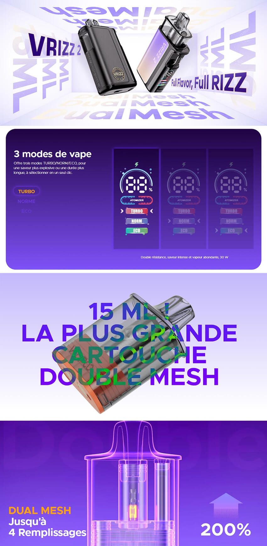 Kit Pod Vrizz 2 Voopoo - Votre spcialiste e-cigarettes, e-liquides en  Suisse